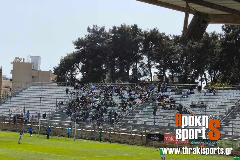 Γ’ Εθνική: Αψήφησαν τις οδηγίες της ομάδας και ήρθαν στο ΔΑΚ Κομοτηνής περισσότεροι από 200 φίλοι του Νέστου Χρυσούπολης