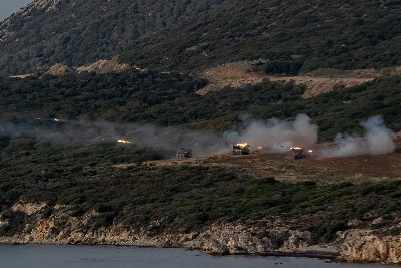 Βολές Μονάδων Πυροβολικού και Πεζικού της ΑΣΔΙΘ «ΘΡΑΚΗ» στο Πεδίο Βολής Πετρωτών
