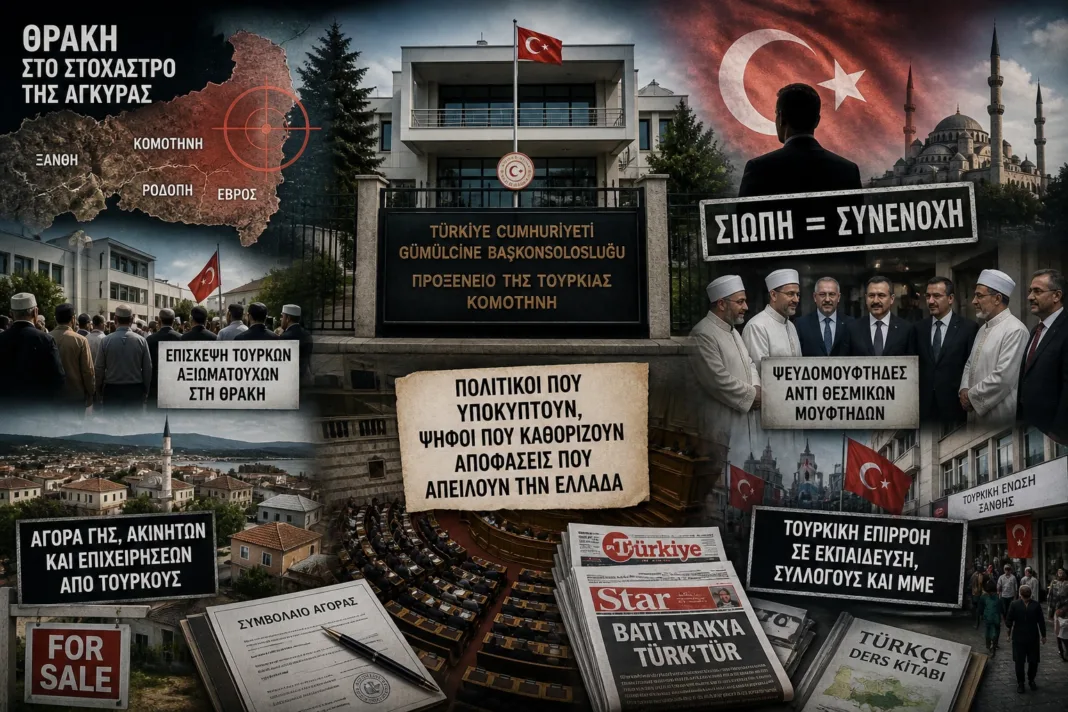Θράκη: Η αδράνεια του Μαξίμου και η μεθοδική διείσδυση της Άγκυρας – Ένα πρόβλημα που ωριμάζει επικίνδυνα