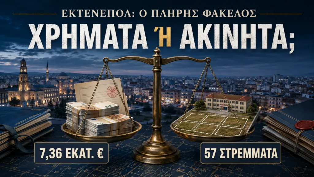 ΕΚΤΕΝΕΠΟΛ και Δήμος Κομοτηνής: Τα 7,36 εκατ. ευρώ, τα 57 στρέμματα και το πραγματικό δημόσιο συμφέρον