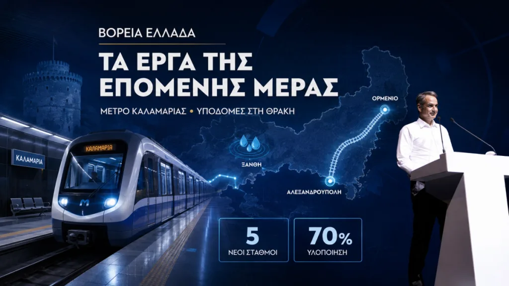 Μητσοτάκης από Θεσσαλονίκη: Εθνική Στρατηγική, Εγνατία Οδός και έργα Θράκης